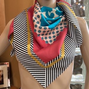 EUC Juicy Couture print silk scarf